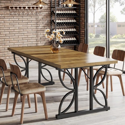 Rectangular dining table - dining,