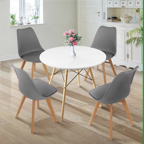 Gray person round - round, table